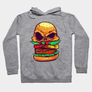 Monster  burger illustration Hoodie